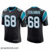 Brilliant Carolina Panthers 68 Sam Tecklenburg 2022 Black Stitched Game Jersey