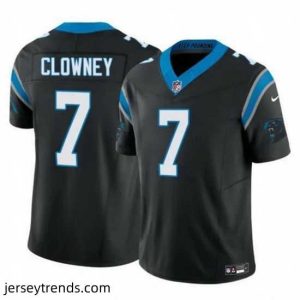 Enchanting Carolina Panthers 7 Jadeveon Clowney Black 2024 F.U.S.E  Vapor Limited Stitched Football Jersey