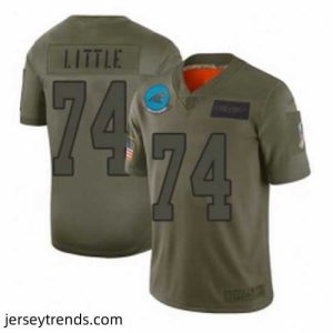 Enchanting Carolina Panthers 74 Greg Little Limited Camo 2019 Salute to Service Football Jersey