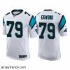 Suave Carolina Panthers 79 Ikem Ekwonu 2022 White Stitched jersey