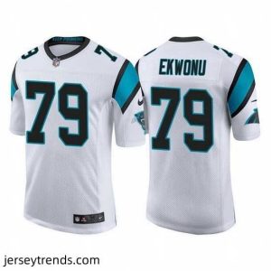 Suave Carolina Panthers 79 Ikem Ekwonu 2022 White Stitched jersey