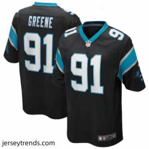 Radiant Carolina Panthers Kevin Greene 91 Black Vapor Limited Jerseys