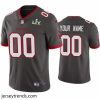 Captivating Custom Buccaneers Pewter Super Bowl Lv Vapor Limited Jersey