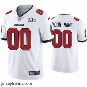 Enchanting Custom Buccaneers White Super Bowl Lv Vapor Limited Jersey