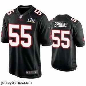 Captivating Derrick Brooks Buccaneers Black Super Bowl Lv Game Fashion Jersey