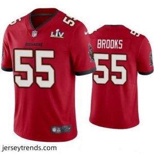 Exquisite Derrick Brooks Buccaneers Red Super Bowl Lv Vapor Limited Jersey