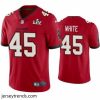 Suave Devin White Buccaneers Red Super Bowl Lv Vapor Limited Jersey