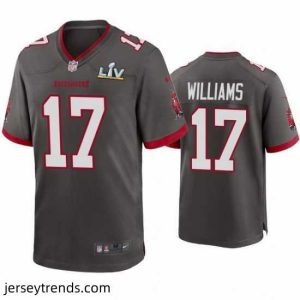 Radiant Doug Williams Buccaneers Pewter Super Bowl Lv Game Jersey