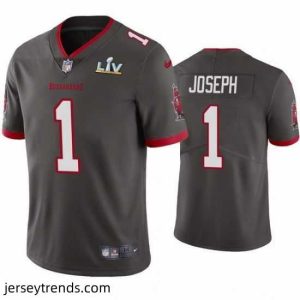 Magnificent Greg Joseph Buccaneers Pewter Super Bowl Lv Vapor Limited Jersey