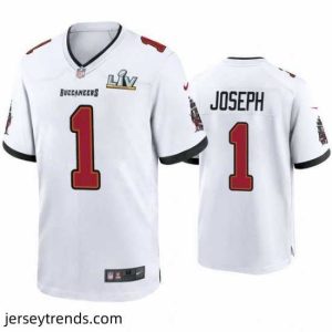 Brilliant Greg Joseph Buccaneers White Super Bowl Lv Game Jersey