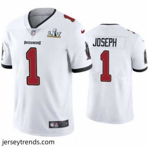 Radiant Greg Joseph Buccaneers White Super Bowl Lv Vapor Limited Jersey