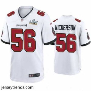 Brilliant Hardy Nickerson Buccaneers White Super Bowl Lv Game Jersey