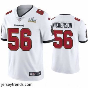 Striking Hardy Nickerson Buccaneers White Super Bowl Lv Vapor Limited Jersey