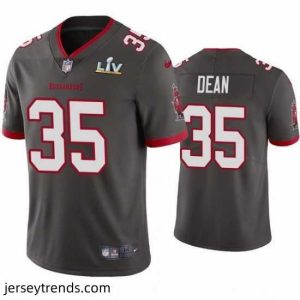 Magnificent Jamel Dean Buccaneers Pewter Super Bowl Lv Vapor Limited Jersey