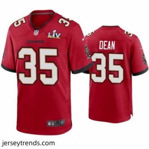 Magnificent Jamel Dean Buccaneers Red Super Bowl Lv Game Jersey