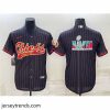 Suave Kansas City Chiefs Black With Super Bowl LVII Big Logo Cool Base Stitched Baseball JerseyS
