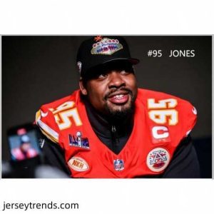 Suave Kansas City Chiefs Chris Jones #95 Nike Men's Red NFL Vapor Super Bowl Jersey