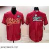 Magnificent Kansas City Chiefs Red With Super Bowl LVII Big Logo Cool Base Stitched Baseball JerseyS