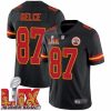 Suave Kansas City Chiefs Travis Kelce #87 Black 2025 Super Bowl LIX F.U.S.E Stitched Jersey