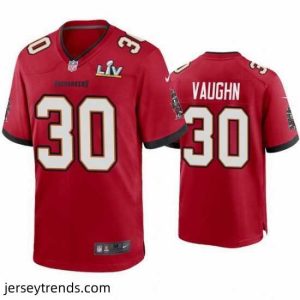 Brilliant Ke'Shawn Vaughn Buccaneers Red Super Bowl Lv Game Jersey