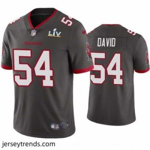 Striking Lavonte David Buccaneers Pewter Super Bowl Lv Vapor Limited Jersey