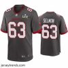 Suave Lee Roy Selmon Buccaneers Pewter Super Bowl Lv Game Jersey