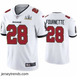 Captivating Leonard Fournette Buccaneers White Super Bowl Lv Vapor Limited Jersey
