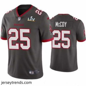 Radiant Lesean Mccoy Buccaneers Pewter Super Bowl Lv Vapor Limited Jersey