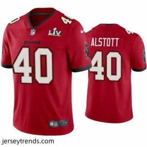 Captivating Mike Alstott Buccaneers Red Super Bowl Lv Vapor Limited Jersey