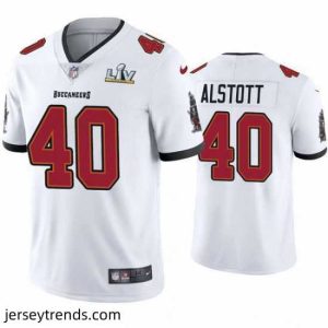 Radiant Mike Alstott Buccaneers White Super Bowl Lv Vapor Limited Jersey