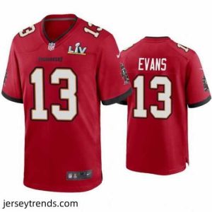 Suave Mike Evans Buccaneers Red Super Bowl Lv Game Jersey