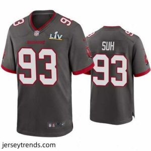 Radiant Ndamukong Suh Buccaneers Pewter Super Bowl Lv Game Jersey