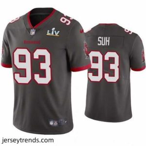 Striking Ndamukong Suh Buccaneers Pewter Super Bowl Lv Vapor Limited Jersey