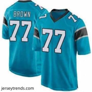 Magnificent Nike Carolina Panthers Deonte Brown 77 Vapor Limited Jersey