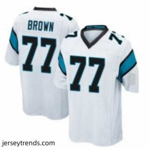 Enchanting Nike Carolina Panthers Deonte Brown 77 White Vapor Limited Jersey