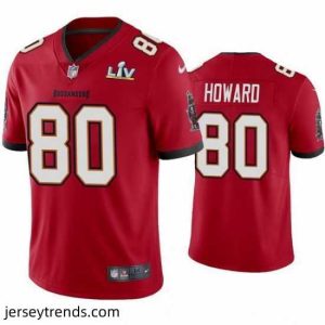 Exquisite O.J. Howard Buccaneers Red Super Bowl Lv Vapor Limited Jersey