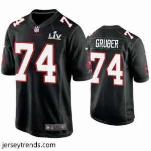 Enchanting Paul Gruber Buccaneers Black Super Bowl Lv Game Fashion Jersey
