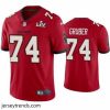 Suave Paul Gruber Buccaneers Red Super Bowl Lv Vapor Limited Jersey