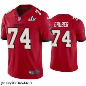 Suave Paul Gruber Buccaneers Red Super Bowl Lv Vapor Limited Jersey