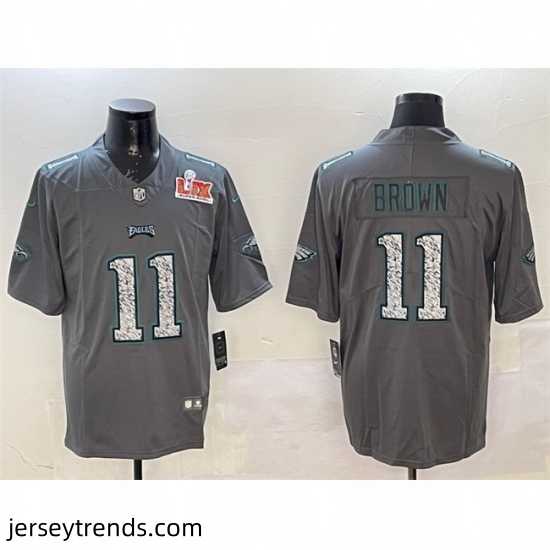 Men-Philadelphia-Eagles-11-A-J-Brown-Gray-2025-Super-Bowl-LIX-Patch-Fashion-Vapor-Untouchable-Limited-Stitched-Football-Jersey-888662_23971_550X550