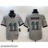 Suave Philadelphia Eagles 11 A  J  Brown Grey 2025 Super Bowl LIX Patch Vapor Untouchable Limited Stitched Football Jersey