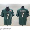 Captivating Philadelphia Eagles 7 Haason Reddick Green 2025 Super Bowl LIX Patch Vapor Untouchable Limited Stitched Football Jersey