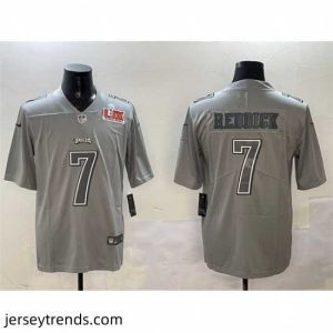 Captivating Philadelphia Eagles 7 Haason Reddick Grey 2025 Super Bowl LIX Patch Atmosphere Fashion Vapor Untouchable Limited Stitched Football Jersey