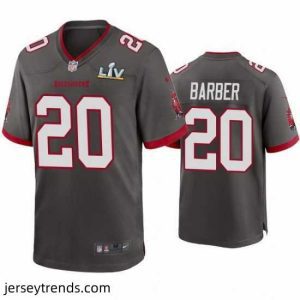 Brilliant Ronde Barber Buccaneers Pewter Super Bowl Lv Game Jersey