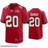Suave Ronde Barber Buccaneers Red Super Bowl Lv Game Jersey