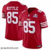 Enchanting San Francisco 49ers 85 George Kittle Red 2023 F.U.S.E  Vapor Untouchable Limited Stitched Football 2024 Super Bowl LVIII Jersey