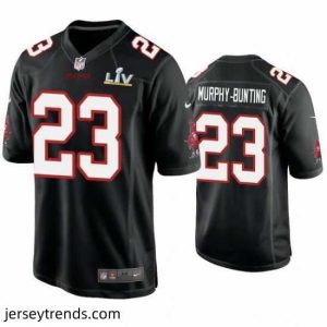 Striking Sean Murphy Bunting Buccaneers Black Super Bowl Lv Game Fashion Jersey