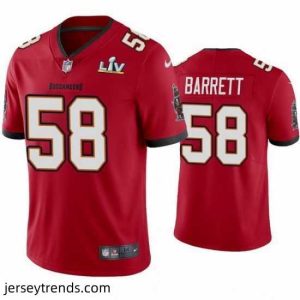 Magnificent Shaquil Barrett Buccaneers Red Super Bowl Lv Vapor Limited Jersey