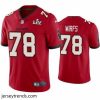 Brilliant Tristan Wirfs Buccaneers Red Super Bowl Lv Vapor Limited Jersey