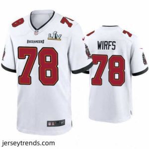 Striking Tristan Wirfs Buccaneers White Super Bowl Lv Game Jersey